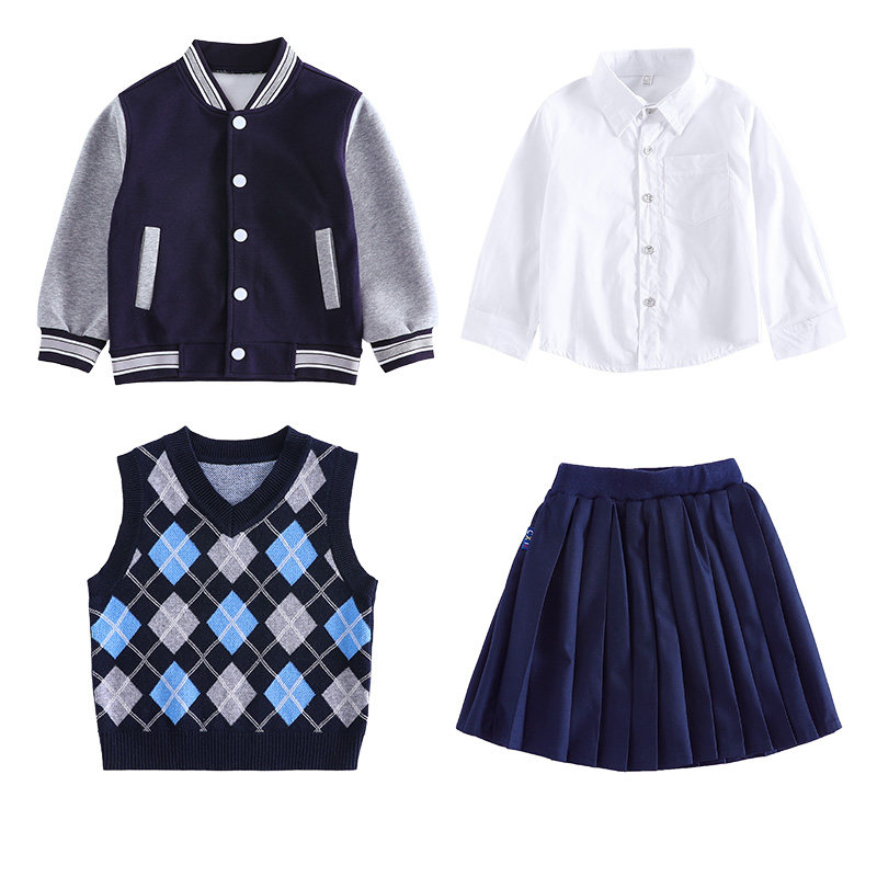 小学生校服春秋装英伦风棒球服