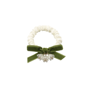 蝴蝶结铃兰花头饰发绳简约橡皮筋发圈女高弹力耐用扎头发皮套头绳