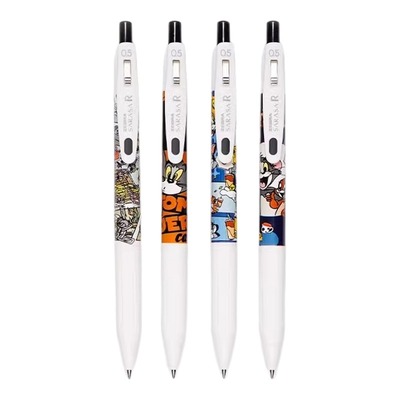 日本zebra斑马猫和老鼠JJ15中性笔DIY限定款礼盒装按动刷题黑色笔0.5动漫卡通汤姆杰克高颜值官方旗舰店官网