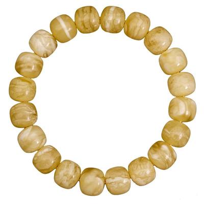 天然白花蜜蜡手串琥珀佛珠