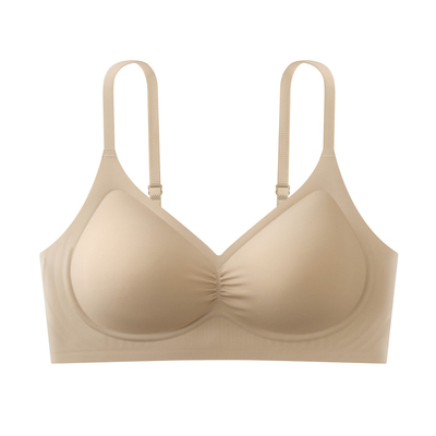 畅脉微尔轻奢无痕内衣女聚拢显瘦防下垂软支撑粉底液隐形文胸