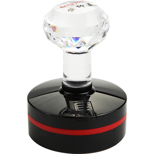 HY水晶柄光敏印章材料批发,恒印美耗材,配4MM封边海绵进口蝴蝶垫