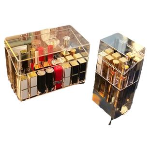 网红带盖口红收纳盒子口红架多格放装化妆品收纳盒防尘口红盒