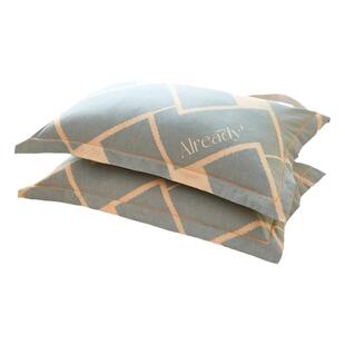 全棉加厚磨毛枕套一对装48*74cm家用100纯棉枕头芯套学生宿舍秋冬