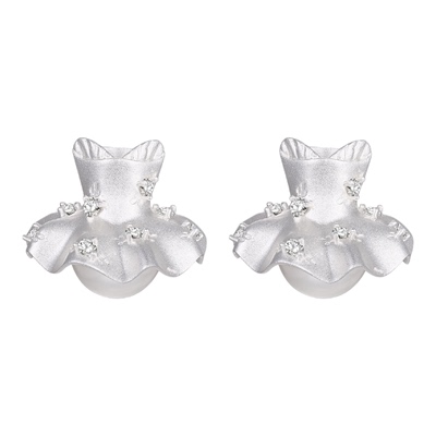 TOGGLER迷你立体碎花珍珠耳钉