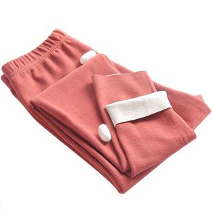 貂卡含蚕丝羊毛无痕保暖裤女士加绒加厚发热纤维打底裤冬美体秋裤