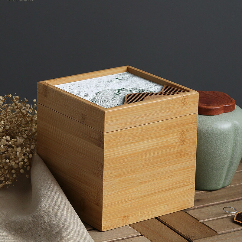 直销远山春茶陶瓷茶叶罐空礼龙井碧螺半斤装竹