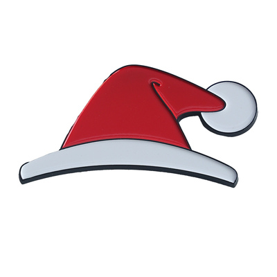 圣诞帽车标氛围布置装饰