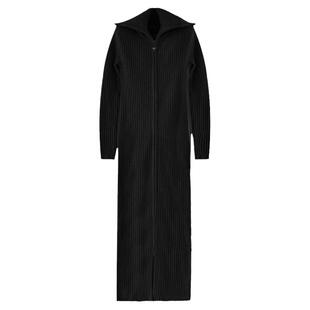 ANNAKIKI 连衣裙 原创设计高领长款长袖羊毛连衣裙