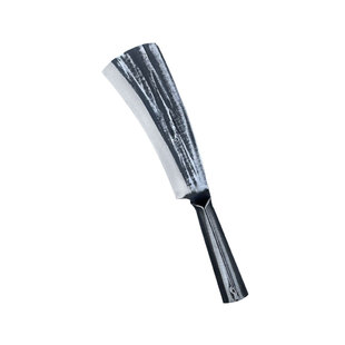 户外柴刀手工锻打合金钢小弯柴刀钓鱼开荒砍树刀锋利篾竹刀伐木刀