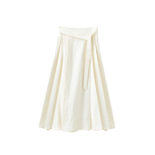 【到手159元】改良马面裙国风提花百褶高级感新中式高腰a字半身裙