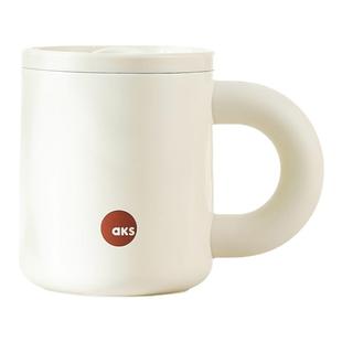 AKS保温杯316不锈钢马克杯带盖水杯咖啡杯办公室桌面便携杯子茶杯