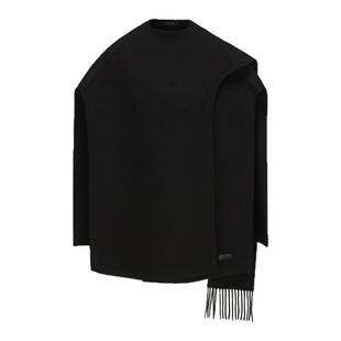 ELLE羊毛披肩斗篷女士夏季新款高级气质百搭围巾披风外套护肩外搭