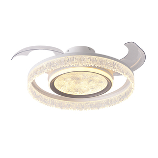 卧室灯隐形风扇灯静音护眼主卧灯房间餐厅灯吸顶灯高端智能电扇灯