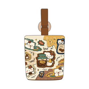 尼睿x劈叉的熊熊 新款原创可爱猫咪小巧便携手拎包拼接设计水桶包