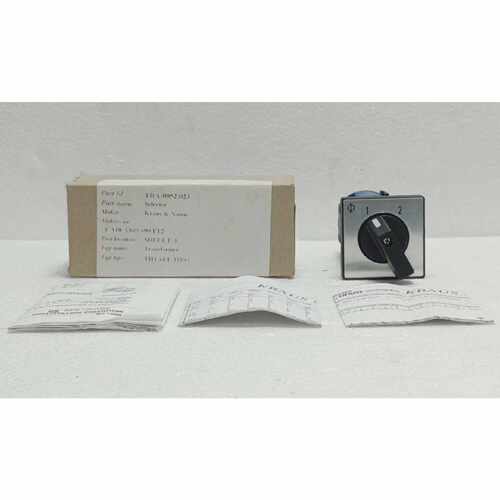 KRAUS  NAIMER CA10 A369 600 FT2 SELECTOR SWITCH 20A SURPLUS