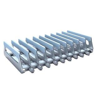 CoolDesk笔记本立式支架10卡收纳多槽竖立全铝合金可调节宽度侧立置物架适用笔电ipad平板电脑学习机mini主机