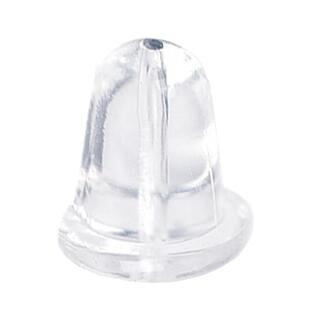 防掉汉堡耳堵防滑防塑料耳环堵头梅耳饰耳塞硅胶透明耳钉塞