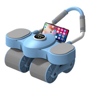 健腹轮家用健身滑轮运动助力推自动回弹减肥神器上下推腹仪卷腹机