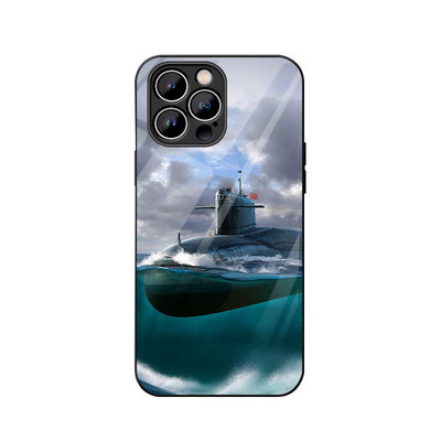 任意机型玻璃壳软壳军旅风手机壳