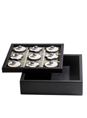 本墨轻奢皮质围棋样板间装饰盒