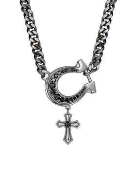 SinceYou马蹄铁骑士项链男潮牌