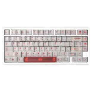 早C晚A五面雾透PC键帽白/黑/红大全套移印原厂适wooting机械键盘