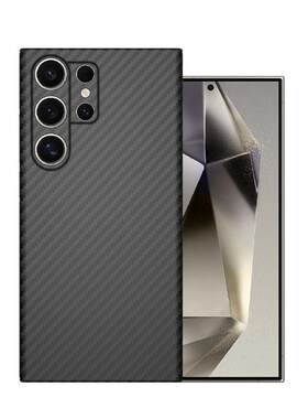 适用三星s24ultra手机壳全包s25凯夫拉芳纶s24+保护套超薄磨砂硬壳s25e简约商务高档防摔散热新款男士创意潮