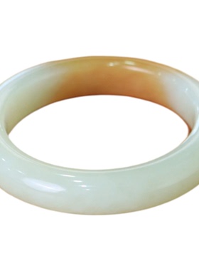 羊脂白玉镯天然和田玉手镯安道子