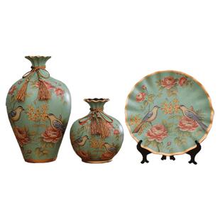 家居饰品创意陶瓷花瓶桌面摆件欧式客厅酒柜电视柜装饰品摆设美式