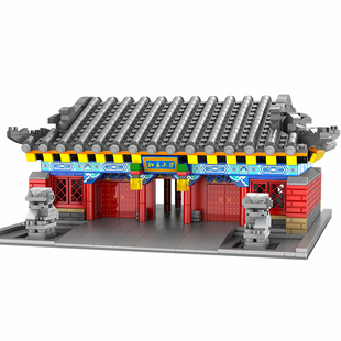 CADA咔搭成人高难度拼装清华园北京大学名校建筑积木玩具模型礼物