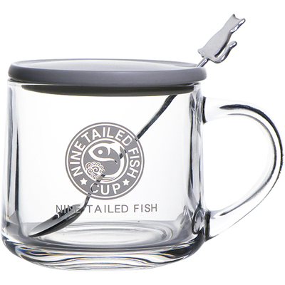 带勺高级感冰美式办公室水杯