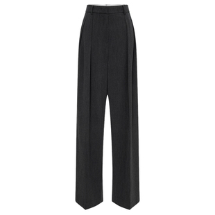 【含羊毛】Scofield女装简雅高腰通勤阔腿西装裤2025秋冬新品