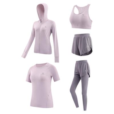 骆驼瑜伽五件套跑步透气健身套装