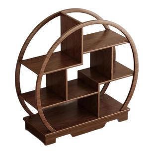 手办展示架实木古风桌面置物架小型收纳架台面迷你陈列架收纳盒子