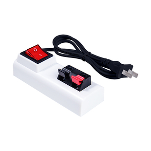 LED试灯夹功率显示 小体积测试夹子欧规圆插试灯器110V220V电压用