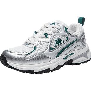 kappa卡帕运动休闲鞋男鞋新款2026春季软底跑步鞋厚底百搭老爹鞋