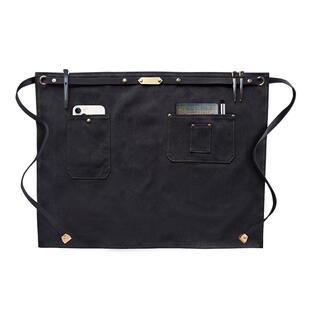 牛仔围裙半身男工作服厨房餐饮女服务员高端半截围腰订制2023新款