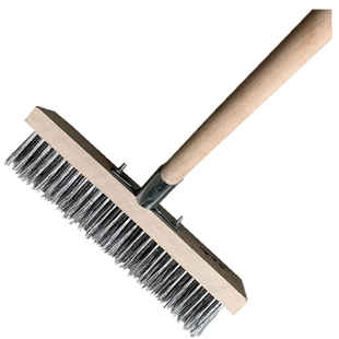 长柄不锈钢丝刷工业除锈短毛地板刷工厂庭院道路青苔硬毛清洁刷子