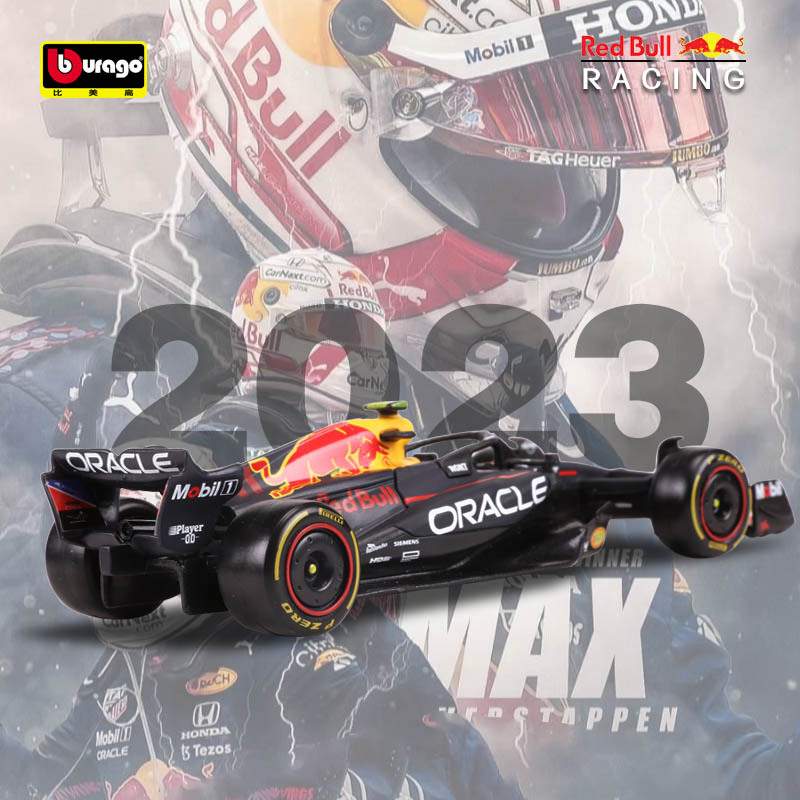 比美高1:43红牛潘红牛F1赛车方程式赛车2023模型F1RB19维斯塔