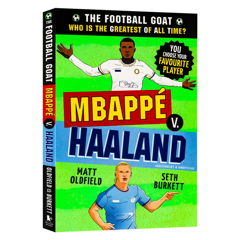 伟大的足球运动员系列姆巴佩vs哈兰德英文原版 Mbappé vsHaaland 青少年足球科普漫画章节 体育人物传记读物平装 Matt Oldfield