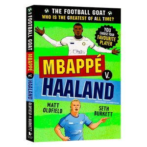 伟大的足球运动员系列姆巴佩vs哈兰德英文原版 Mbappé vsHaaland 青少年足球科普漫画章节 体育人物传记读物平装 Matt Oldfield