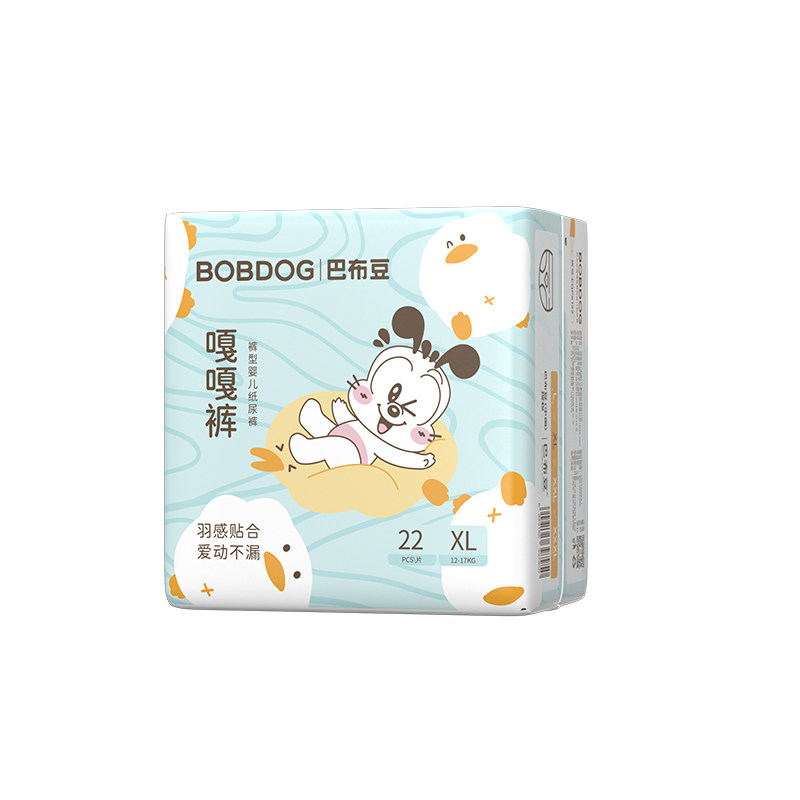 巴布豆嘎嘎裤u先试用装拉拉裤全尺码透气婴儿尿不湿纸尿裤超薄
