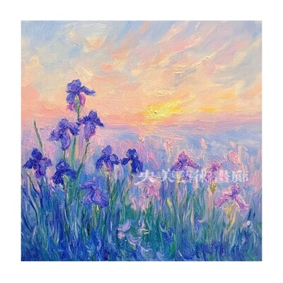 纯手绘油画定制人物肖像宠物风景抽象手工代画客厅沙发中古风挂画