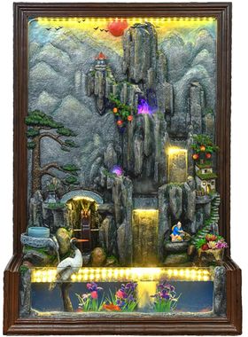 山水田园风景观落地大型装饰品