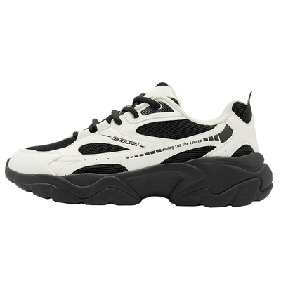 乔丹皮面防水老爹鞋女