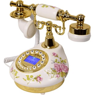 TQJ仿古电话机家用时尚创意欧式复古老式固定电话客厅办公室座机