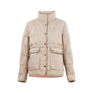 HONRN/红人立领短款双面穿轻薄白鹅绒羽绒服外套女秋冬HI55YR426