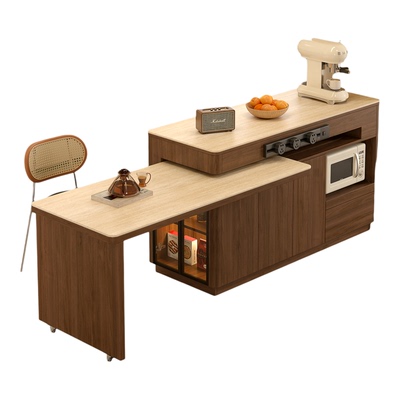 岛台餐桌可折叠旋转吧台