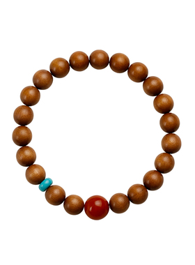 老山檀香木手串南红本命年转运珠